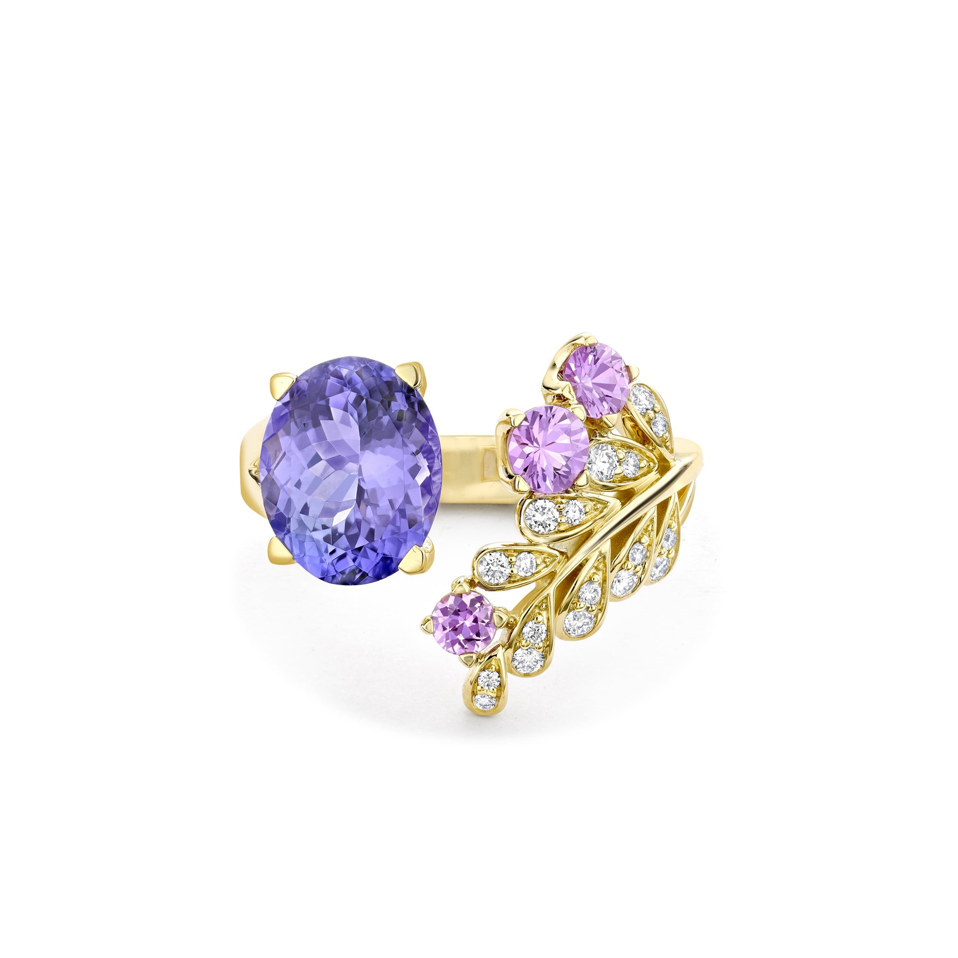 A Family Journey Provence Tanzanite Yellow Gold Ring