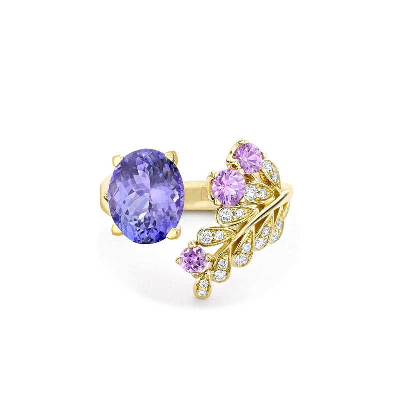 A Family Journey Provence Tanzanite Yellow Gold Ring