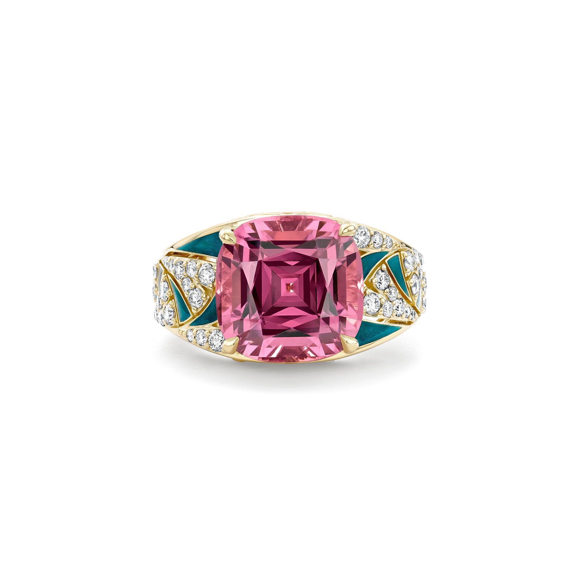 A Family Journey Prague Garnet Yellow Gold Ring