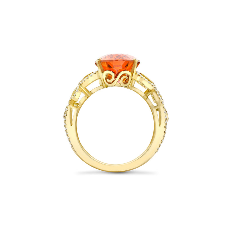 A Family Journey Vienna Mandarin Garnet Yellow Gold Ring