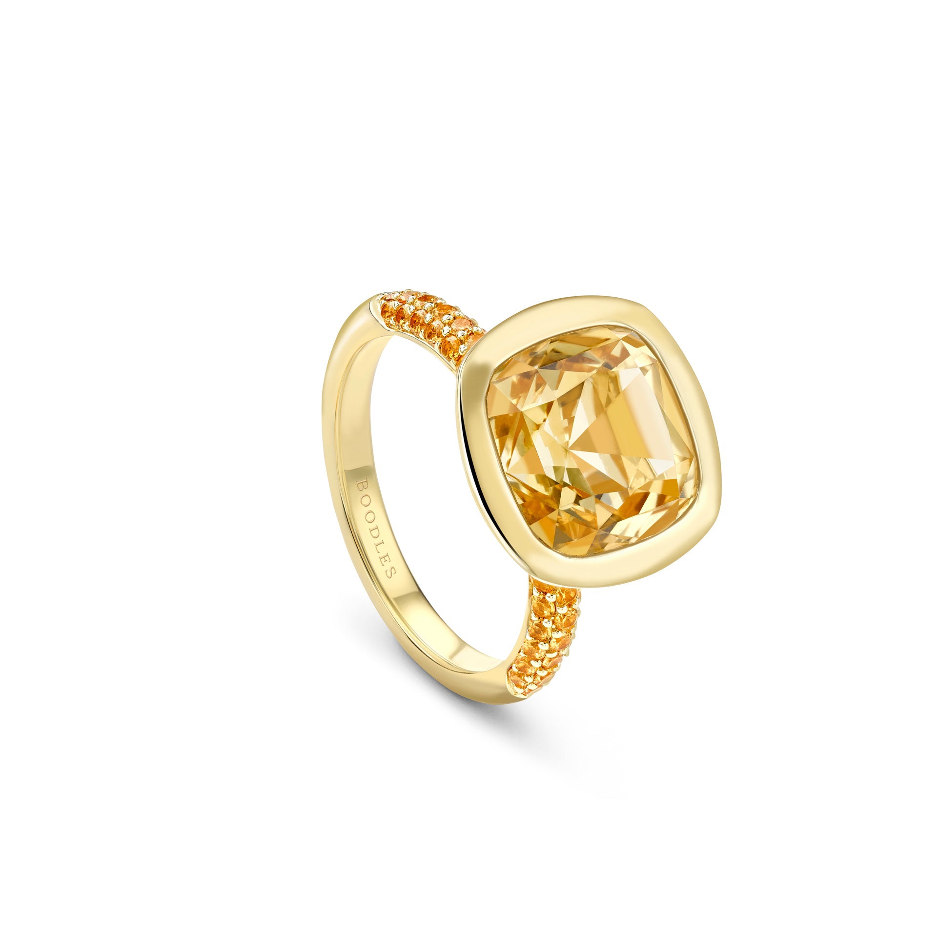 A Family Journey Prague Florentine Topaz Yellow Gold Ring