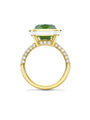 Florentine Green Tourmaline Yellow Gold Ring