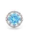 Fifth Avenue Aquamarine Platinum Ring