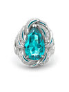 A Family Journey Sydney Pear Tourmaline Platinum Ring