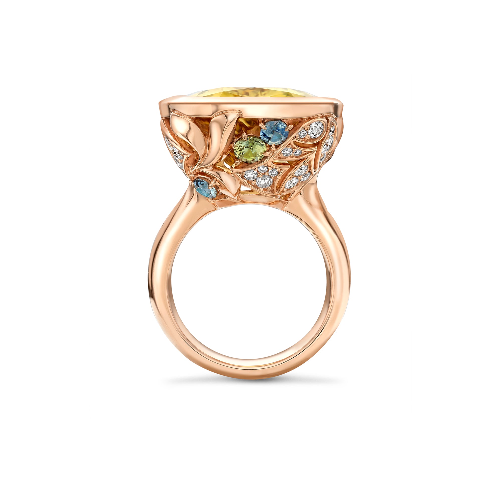 The Palace Collection Silk Mantua Heliodor Ring
