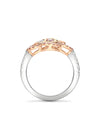 Be Boodles Pink and White Diamond Ring