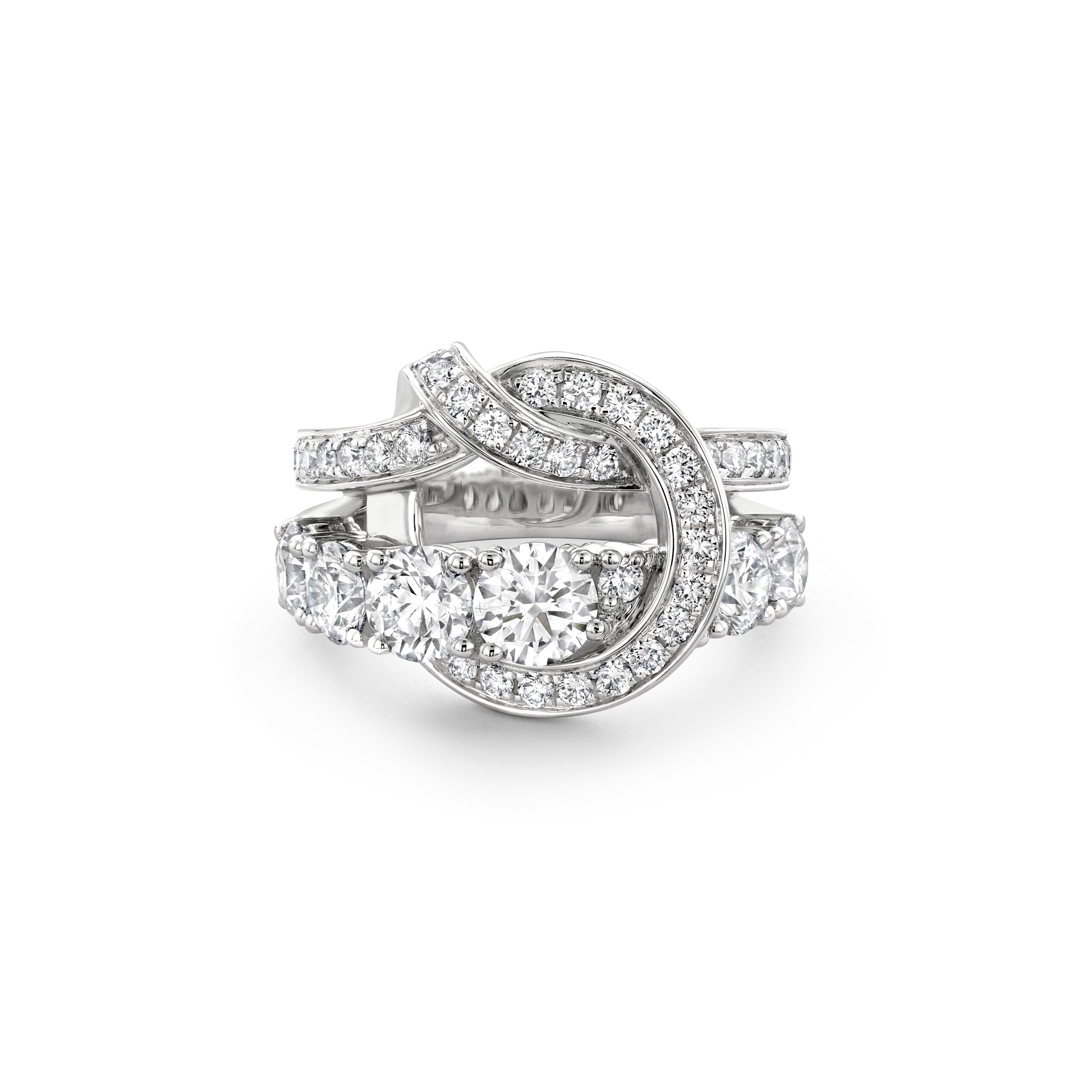 The Knot Large Diamond Ring