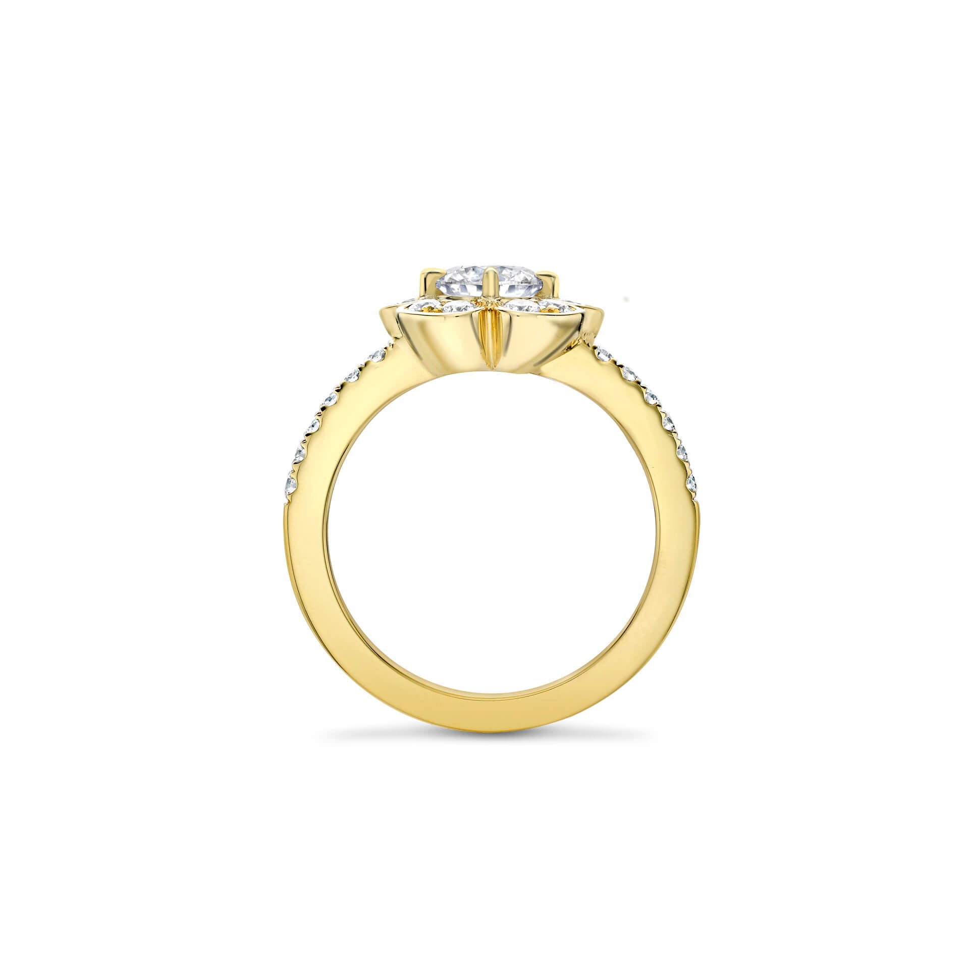 Secret Garden Yellow Gold Flower Ring