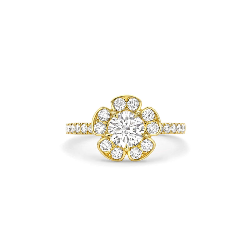 Secret Garden Yellow Gold Flower Ring