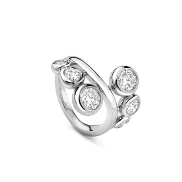 Beach Platinum Diamond Ring