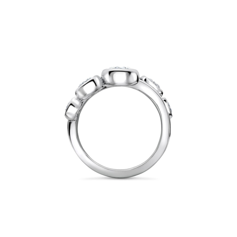 Beach Platinum Diamond Ring