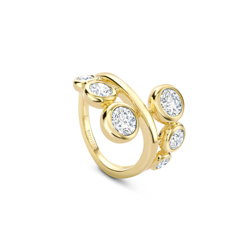 Beach Yellow Gold Diamond Ring