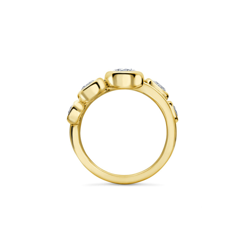Beach Yellow Gold Diamond Ring