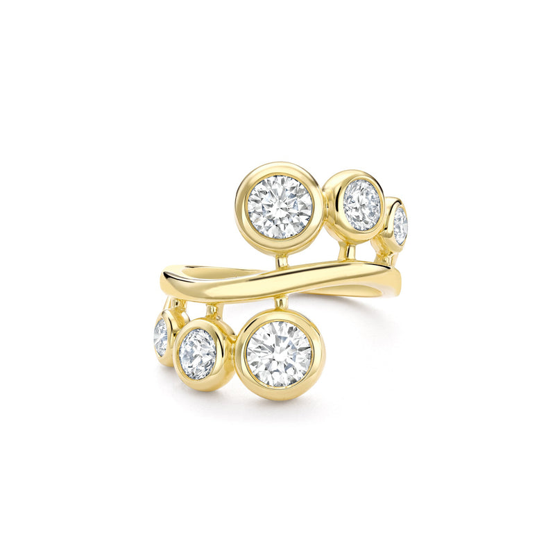 Beach Yellow Gold Diamond Ring