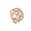 Beach Diamond Rose Gold Ring