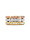 Jazz Tri-Colour Diamond Ring