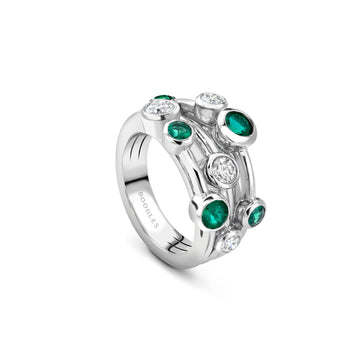 Raindance Classic Platinum Emerald Ring