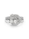 The Knot Medium White Gold Diamond Ring