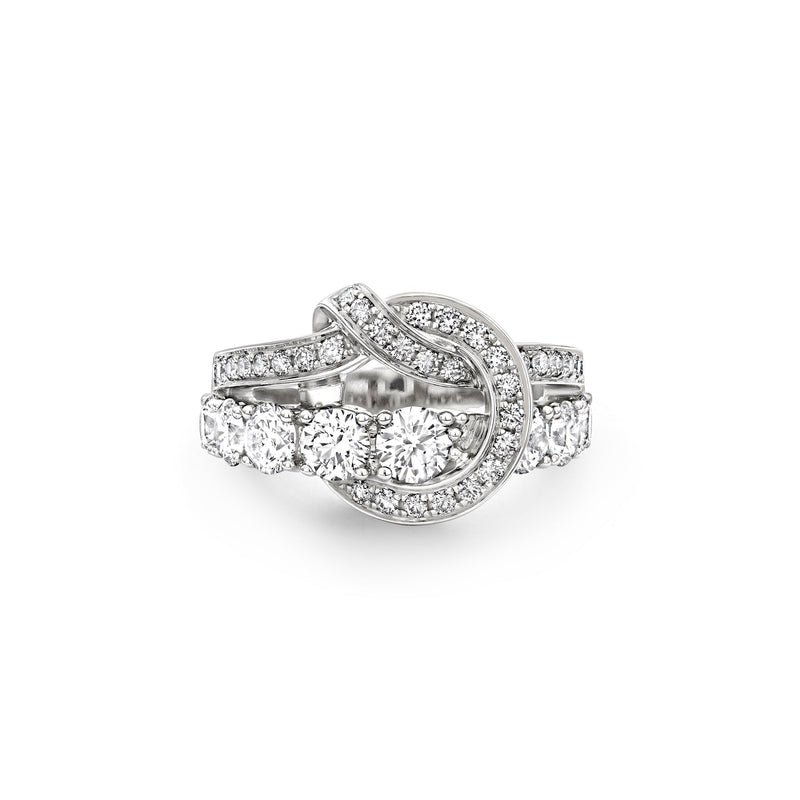 The Knot Medium Diamond Ring