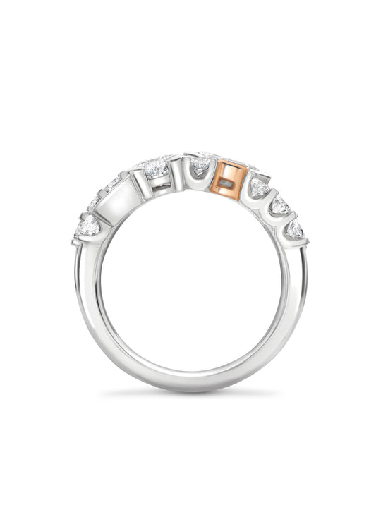 The National Gallery Play of Light Platinum Pink Diamond Ring