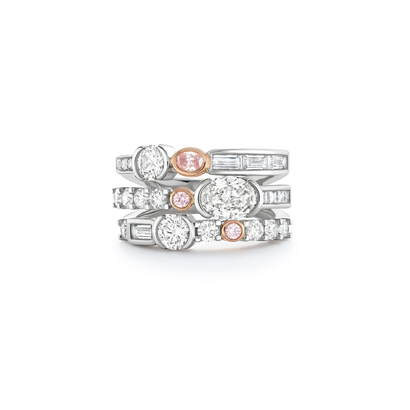 The National Gallery Play of Light Platinum Pink Diamond Ring