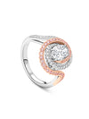 Monaco Pink Diamond Platinum and Rose Gold Ring