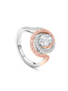 Monaco Pink Diamond Platinum and Rose Gold Ring