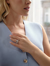 The Knot Medium White Gold Diamond Ring