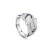Africa Zebra Platinum Diamond Ring
