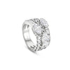 Play of Light Large Platinum Diamond Ring
