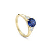 Trilogy Cupid Sapphire Yellow Gold Ring