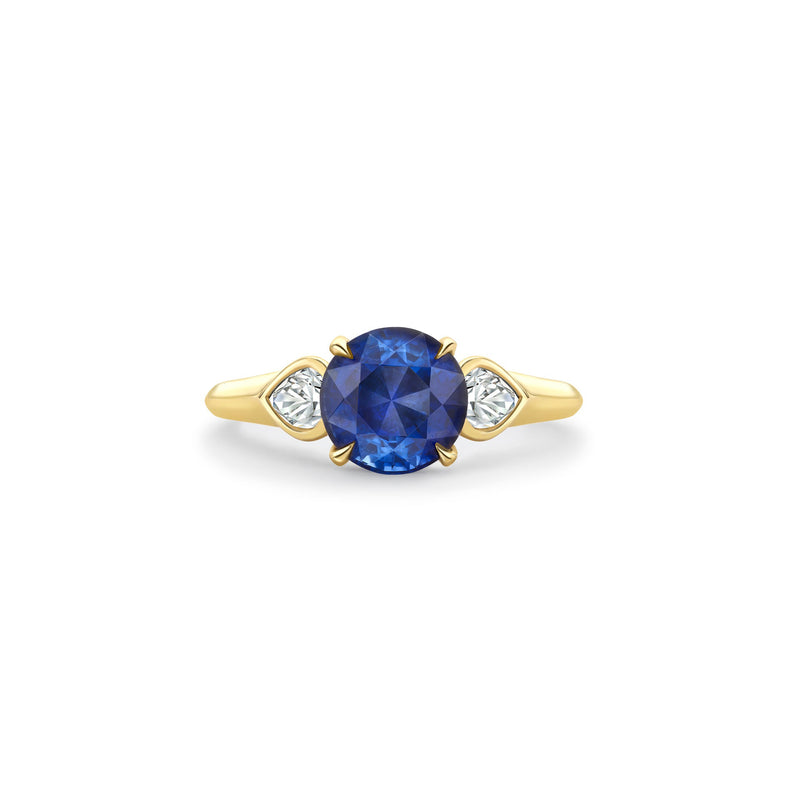 Trilogy Cupid Sapphire Yellow Gold Ring