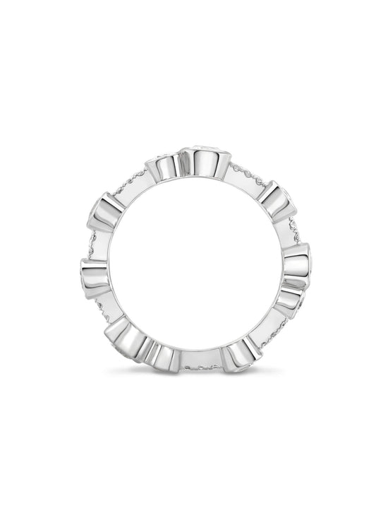 Waterfall Full-Hoop Diamond Ring