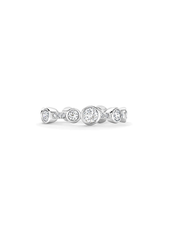 Waterfall Full-Hoop Diamond Ring