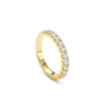 Classic Evermore Diamond Half Hoop Yellow Gold Eternity Ring