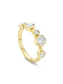 Raindance Large Half-Hoop Yellow Gold Diamond Ring