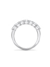 Ashoka Diamond Seven Stone Half Platinum Eternity Ring