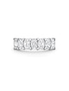 Ashoka Diamond Seven Stone Half Platinum Eternity Ring