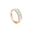Ashoka Five Stone Half Diamond Eternity Ring