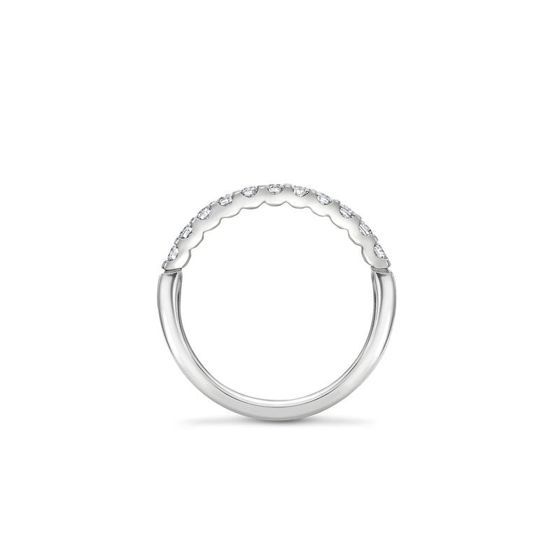 Classic Evermore Half Hoop Platinum Eternity Ring 0.33 Carat
