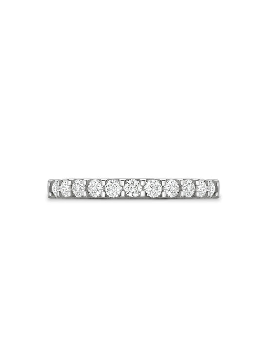 Classic Evermore Half Hoop Platinum Eternity Ring 0.33 Carat