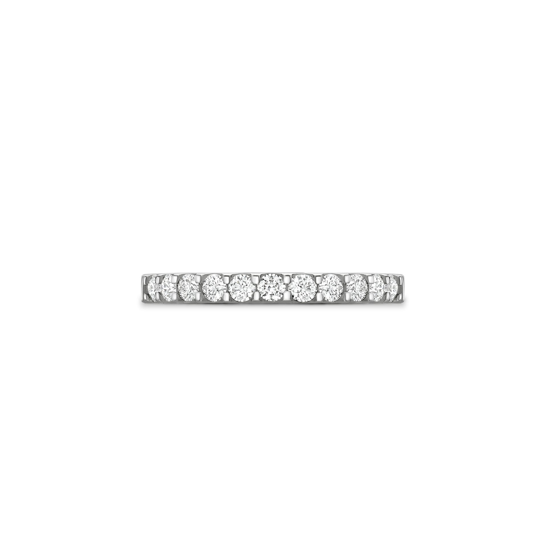 Classic Evermore Half Hoop Platinum Eternity Ring 0.33 Carat