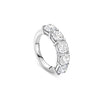 Classic Five Stone Large Half Platinum Diamond Eternity Ring