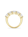 Classic Five Stone Large Half Yellow Gold Diamond Eternity Ring