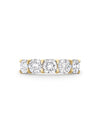 Classic Five Stone Large Half Yellow Gold Diamond Eternity Ring