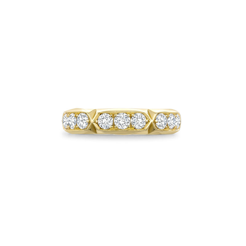 Jazz Large Yellow Gold Diamond Ring