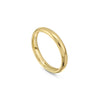Classic Court Shaped Yellow Gold Wedding Band