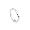 Classic Court Shaped Platinum Wedding Band (3mm Width)