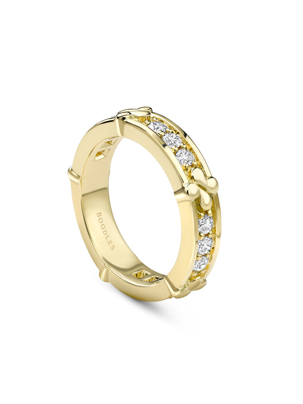 Be Boodles Yellow Gold Diamond Wedding Ring