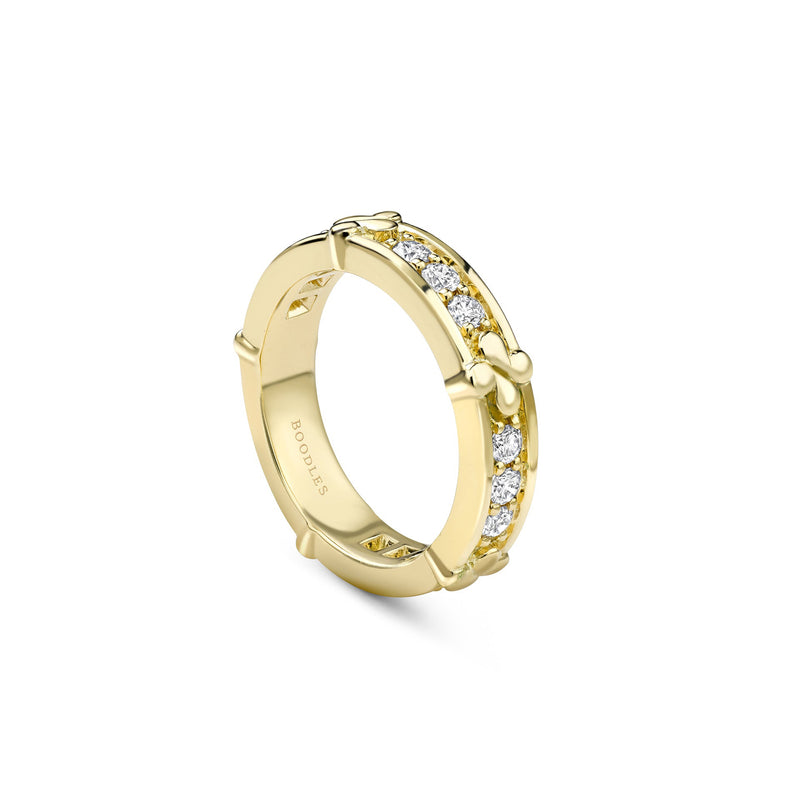 Be Boodles Yellow Gold Diamond Wedding Ring